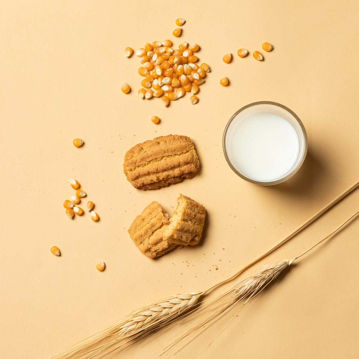 Piccolini al Mais, biscotti friabili con farina di mais Pignulet.