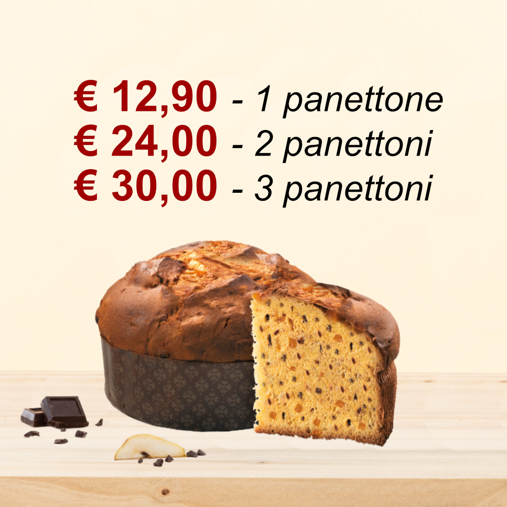 Panettone Artigianale Pere e Cioccolato